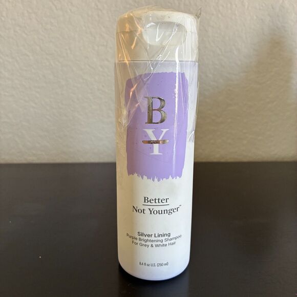 Better Not Younger Silver Lining Purple Brightening Shampoo 8.4oz - Picture 1 of 3